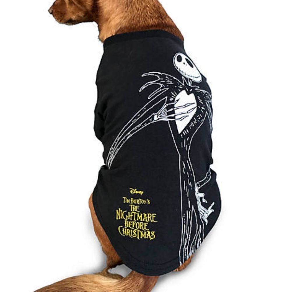 Disney Nightmare Before Christmas Jack Skellington Halloween Dog Tee